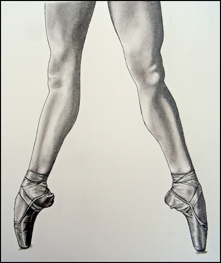 430x512 Draw Doodle And Decorate Dancing In Pointe Shoes - Pointe Shoe Sketch