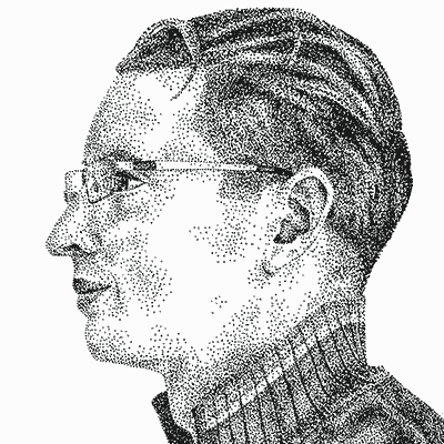 400x400 How To Create A Hand Drawn Pointillism Portrait - Pointillism Sketch