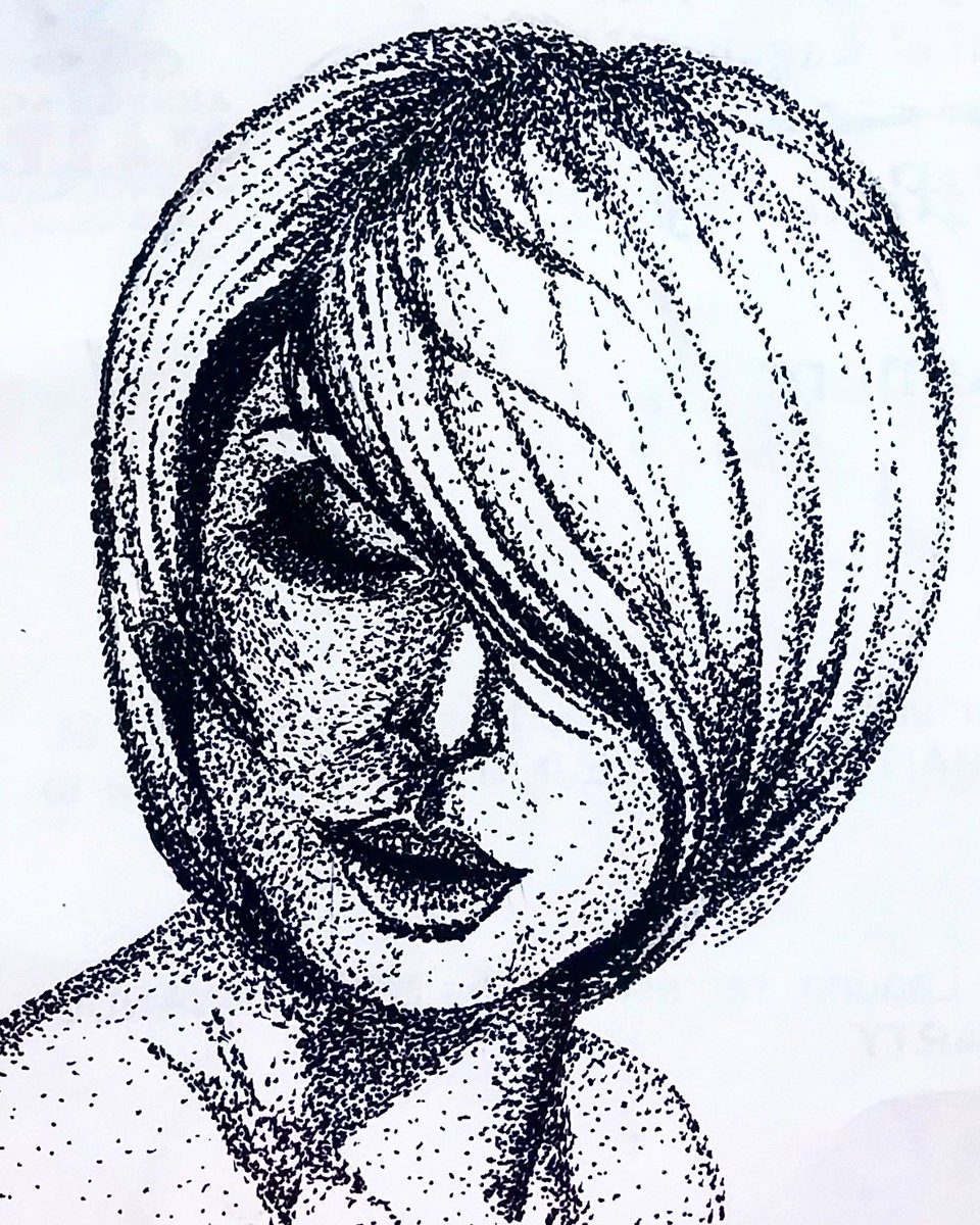 960x1200 On Twitter - Pointillism Sketch