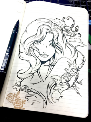 320x427 Poison Ivy From - Poison Ivy Sketch