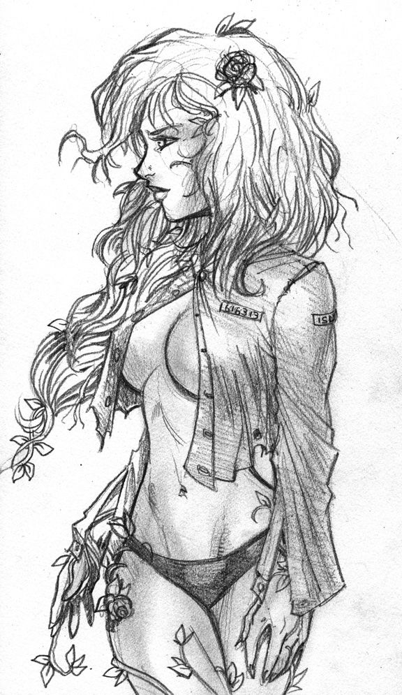 576x995 Daily Sketch - Poison Ivy Sketch