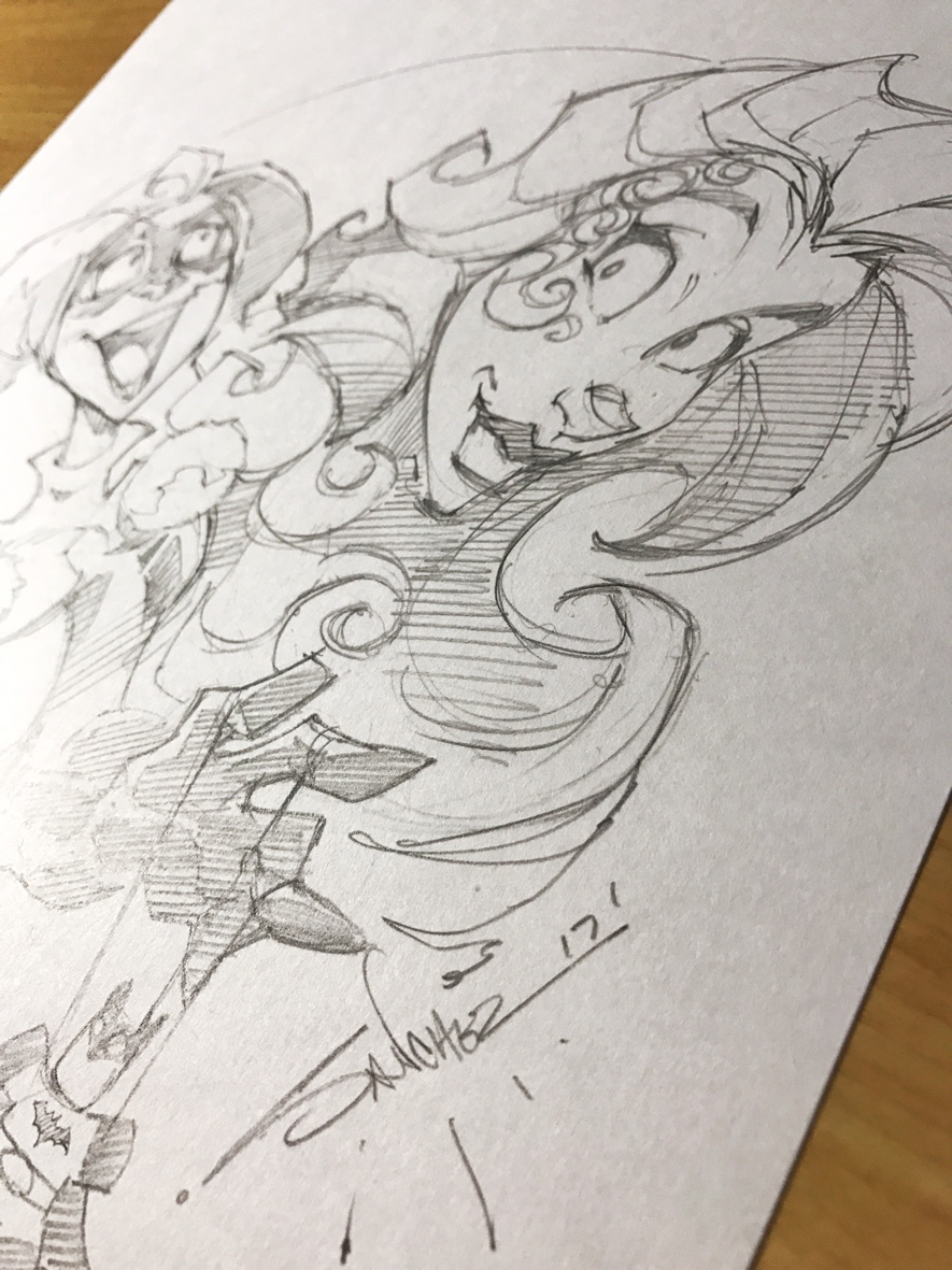 885x1181 Original Art Harley Quinn Poison Ivy Sketch The Sketch Art Of - Poison Sketch