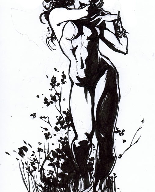 507x630 Poison Ivy Sketch Dave Stokes Sketch Blog - Poison Sketch