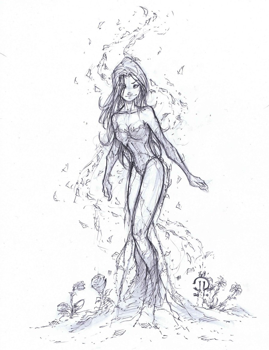 900x1172 Poison Ivy Sketch By Joeyvazquez - Poison Sketch