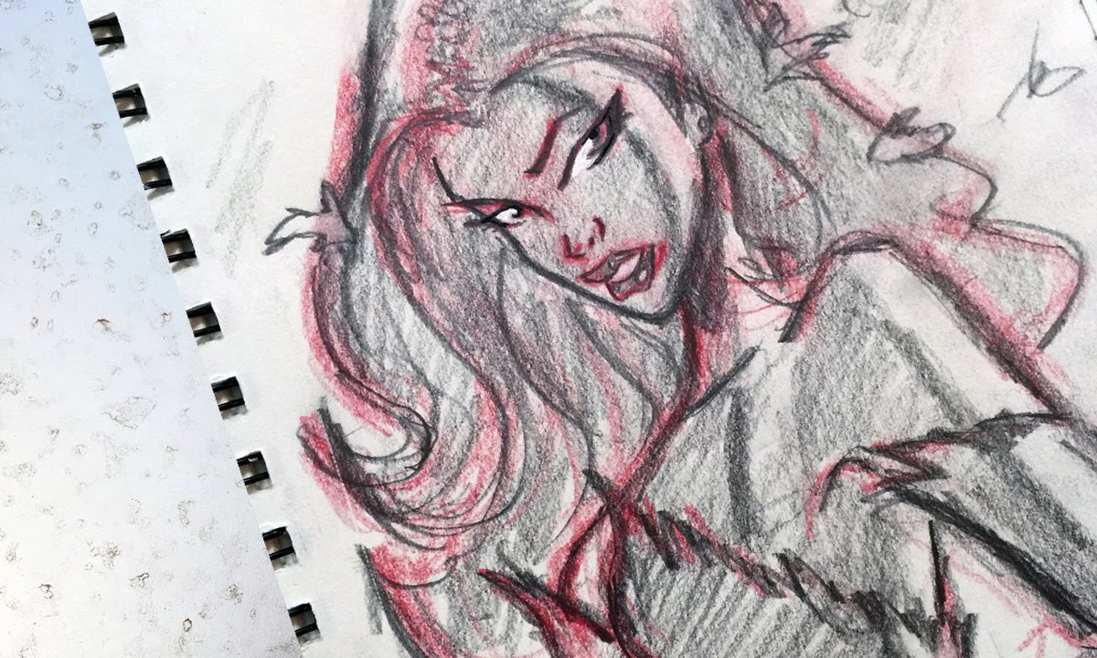1200x720 Warm Up Sketch Poison Ivy - Poison Sketch