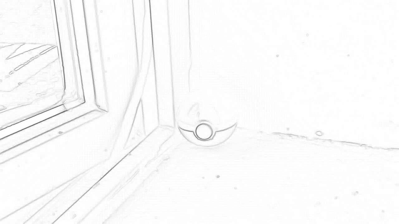 1280x720 Pokeball Sketch Edit - Pokeball Sketch