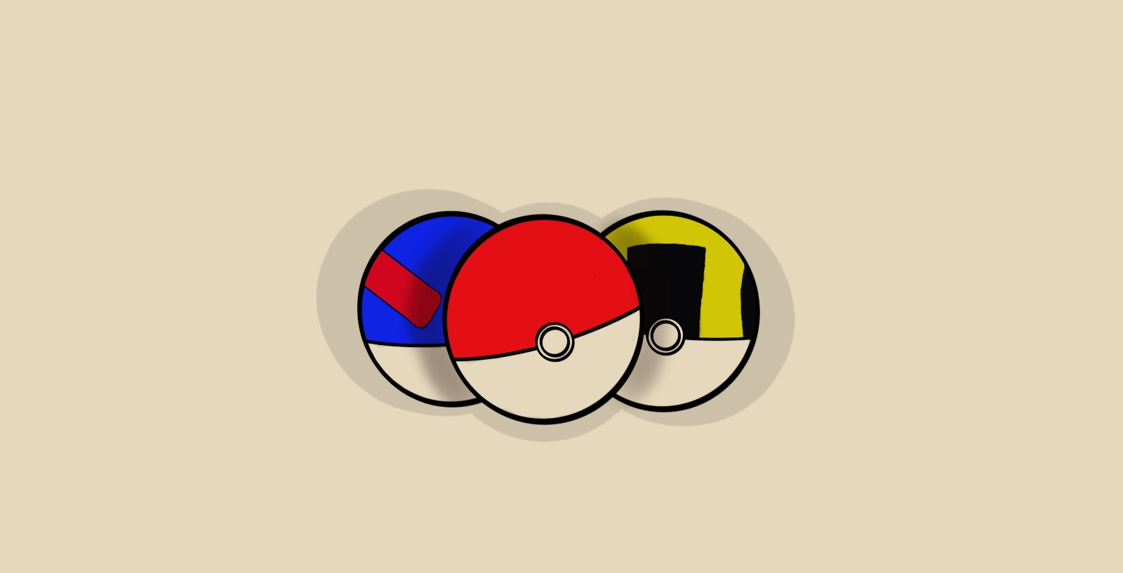 1600x817 Simple Sketch - Pokeball Sketch