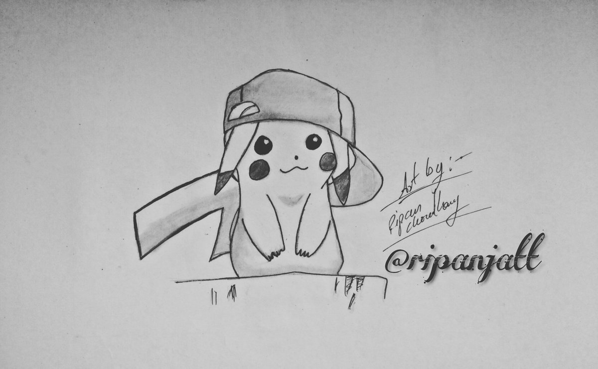 1200x741 Ripanjatt On Twitter Pikachu...a Quick Sketch - Pokemon Ball Sketch