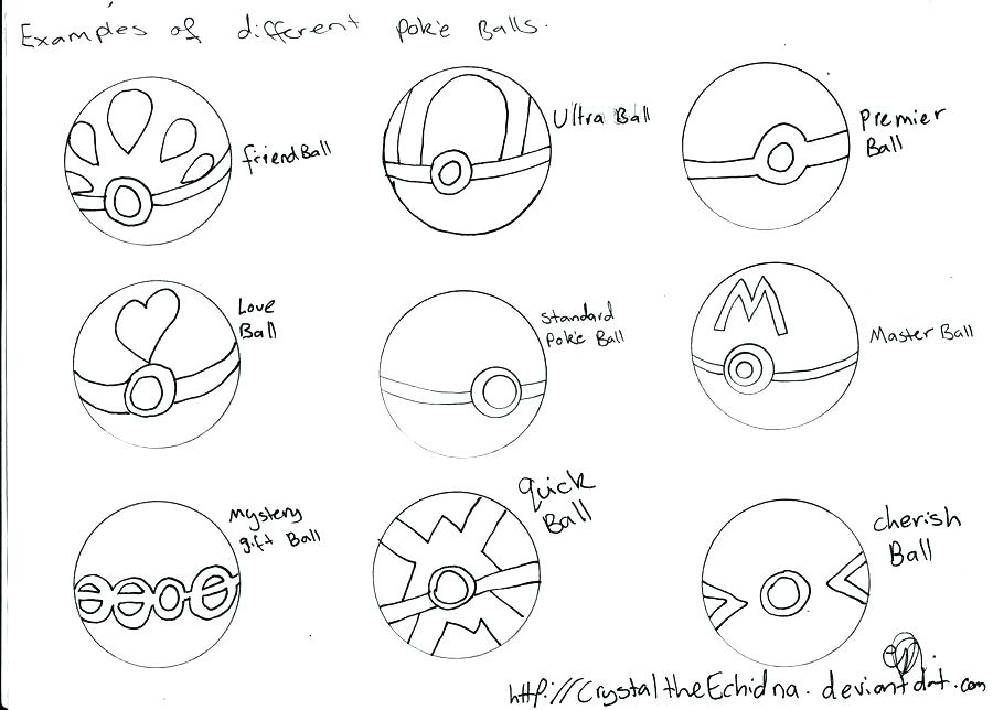 Pokemon Ball Pokeball Coloring Page Coloring Pages