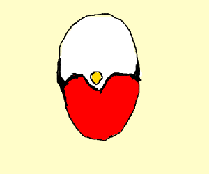 300x250 Pokemon Ball Upside Down And It Looks Like Egg - Pokemon Ball Sketch