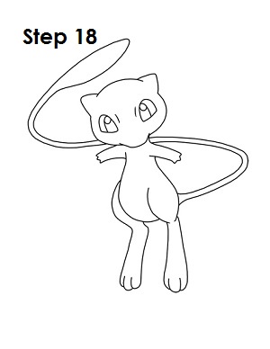 300x388 How To Draw Mew - Pokemon Easy Sketch