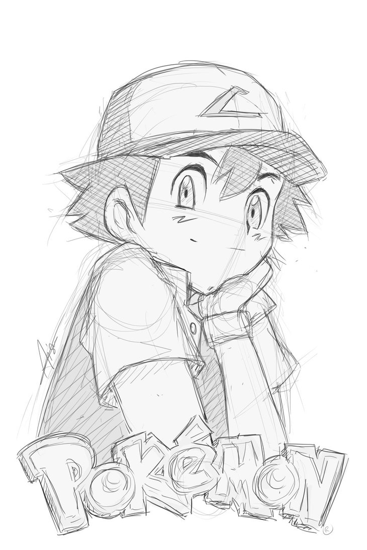 730x1095 Satoshiashsacha Sketch - Pokemon Sketch