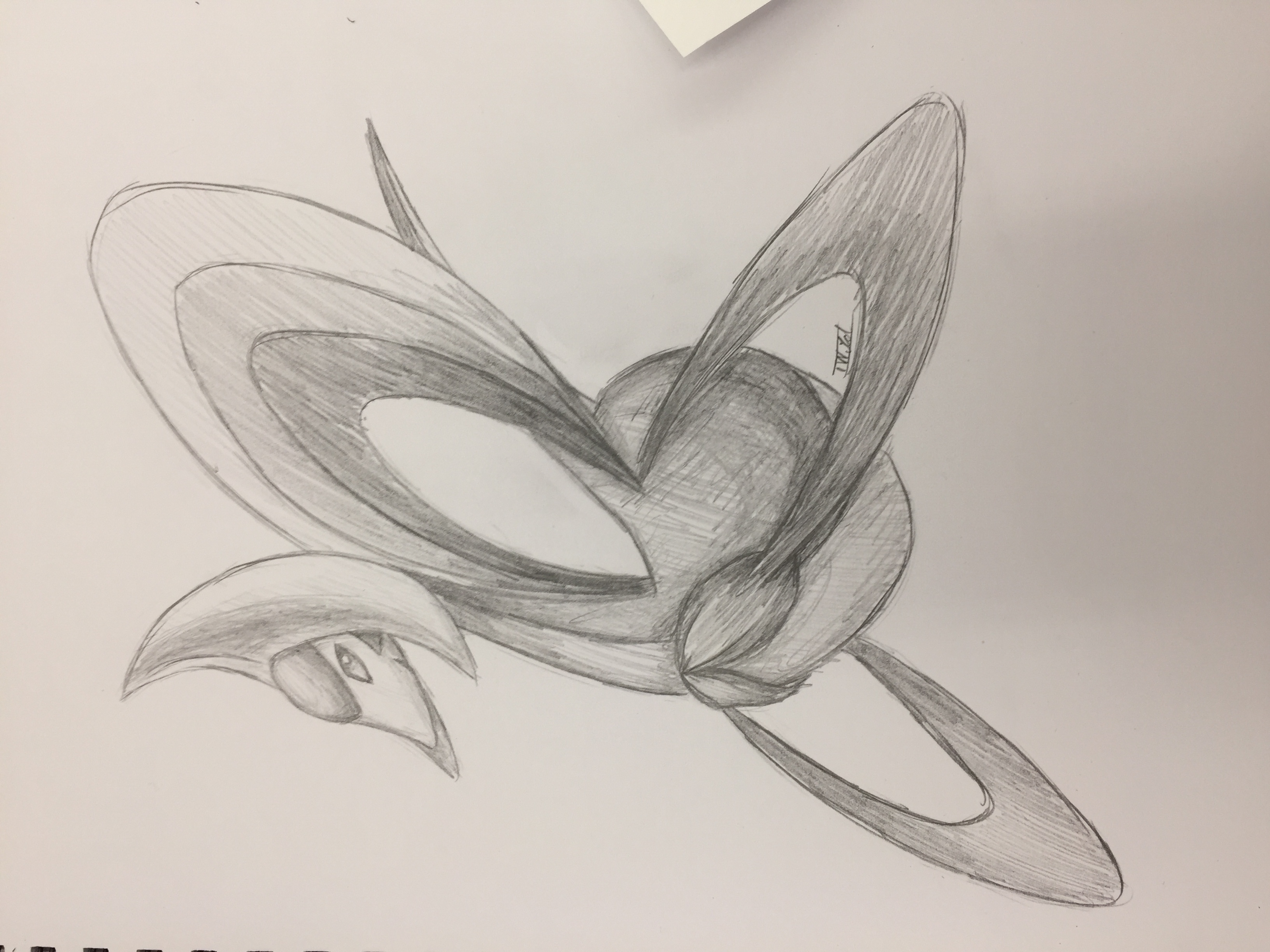 3264x2448 Cresselia Sketch Weasyl - Pokemon Sketch
