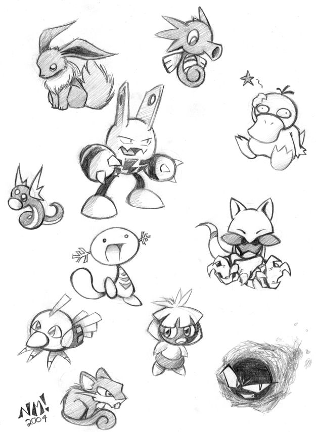 625x855 Real Sketched Drawings Big - Pokemon Sketch Pictures