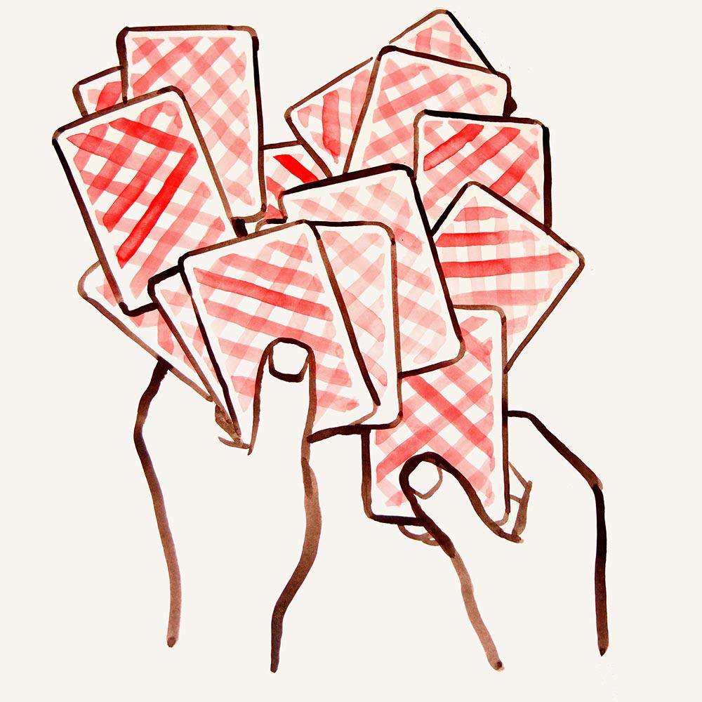 1000x1000 Christoph Niemann On Twitter Vacation Sketching Family - Poker Sketching