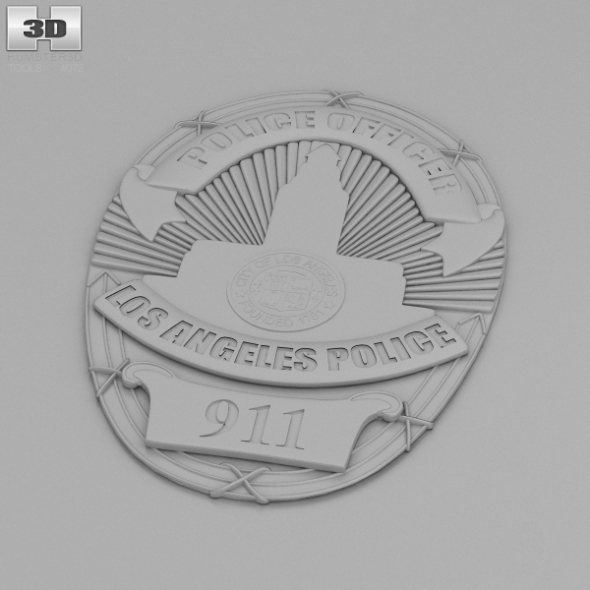 590x590 Police Badge By Humster3d 3docean - Police Badge Sketch