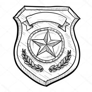 Police Officer Police Badge Drawing