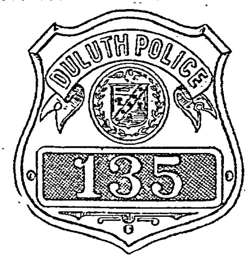 500x513 November 13, 1919 Death Of Long Time Duluth Police Chief Chauncey - Police Badge Sketch