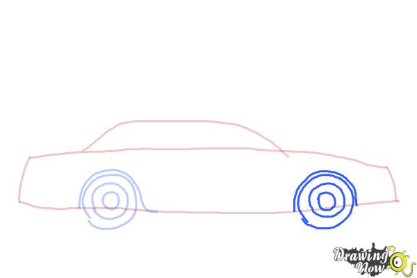 600x400 How To Draw A Police Car - Police Car Sketch