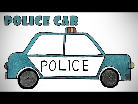 480x360 How To Draw A Police Car - Police Car Sketch