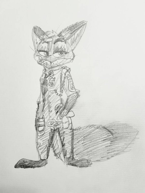 600x800 Sketchannie As A Police Officer By Thewarriordogs - Police Officer Sketch