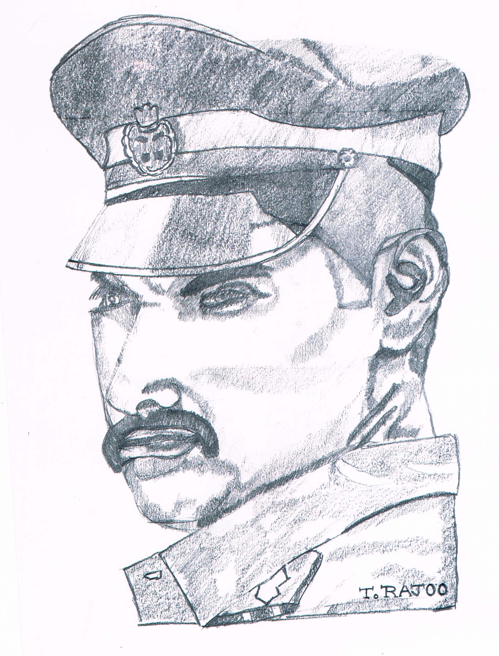 1721x2262 Charcoal Sketch Of A Police Officer - Police Officer Sketch