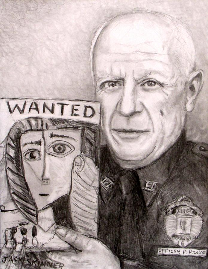695x900 Officer Picasso Police Sketch Artist Drawing By Jack Skinner - Police Sketch Artist