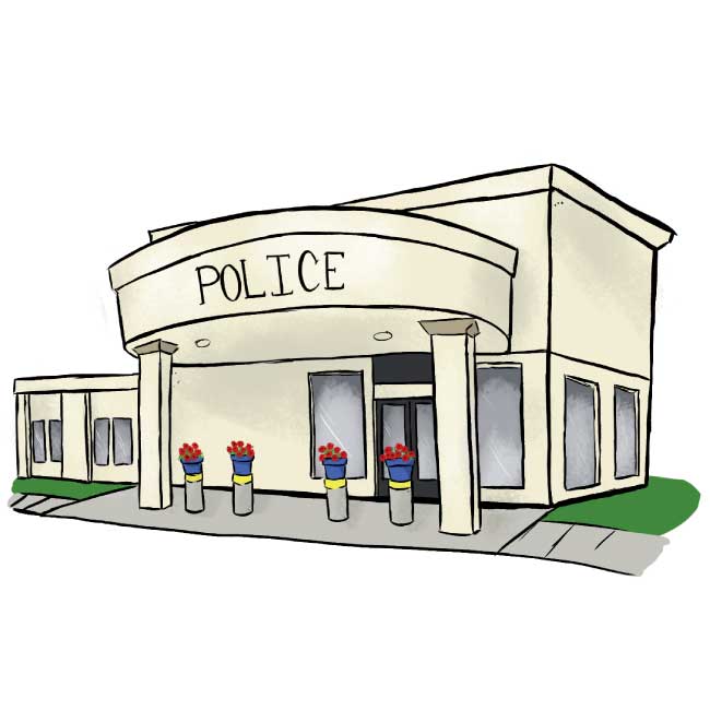 650x650 Police Station - Police Station Sketch
