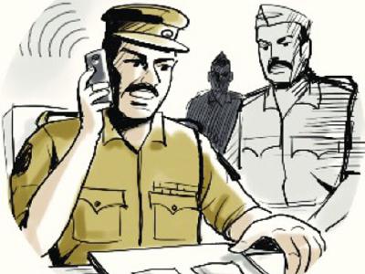 400x300 Indian Clipart Cop - Policeman Sketch