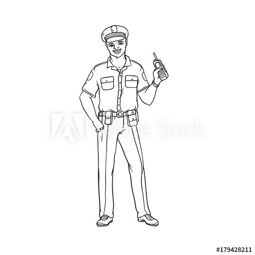 Policeman cartoon Stock Vector by ©sararoom 28835137