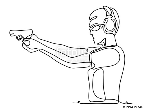 500x380 Professional Policeman Special Force Trained Battleground Officer - Policeman Sketch