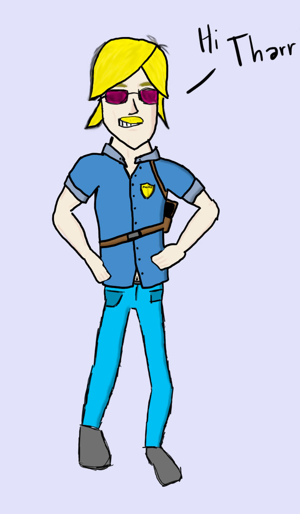 600x1028 Sketch - Policeman Sketch