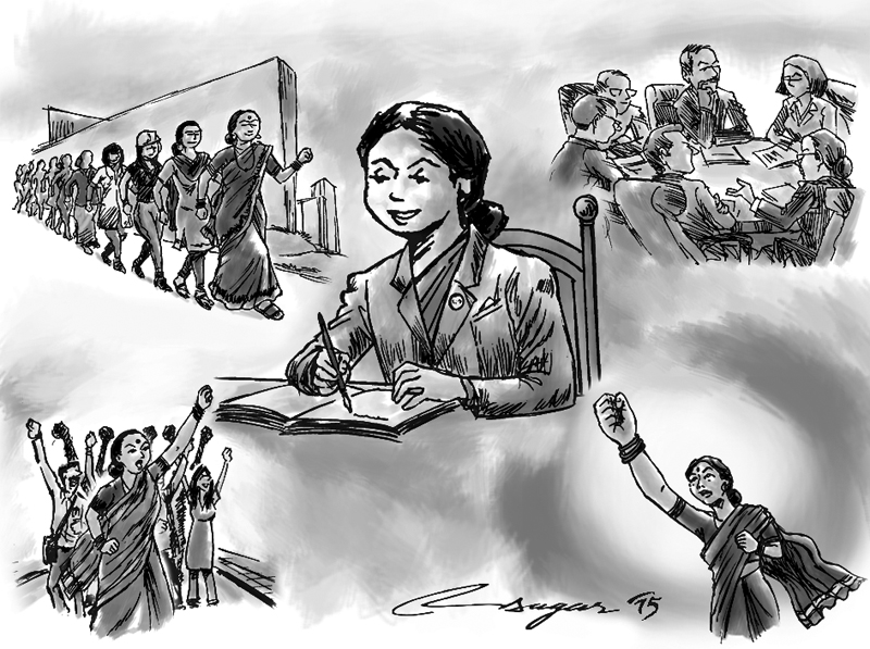 800x597 Women In Politics Equal Treatment Is A Must - Politics Sketch