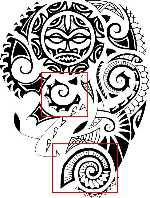 488x645 Best Tribal Tattoo Designs, Ideas Amp Meanings 2018 - Polynesian Sketch