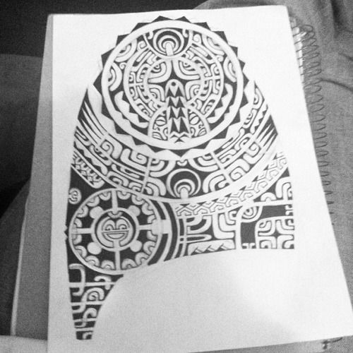 500x500 Ahionland A Little Marquesan Work - Polynesian Sketch