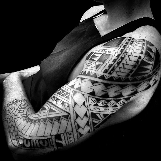 640x640 Best Samoan Tattoo Designs Amp Meanings - Polynesian Tattoo Sketch