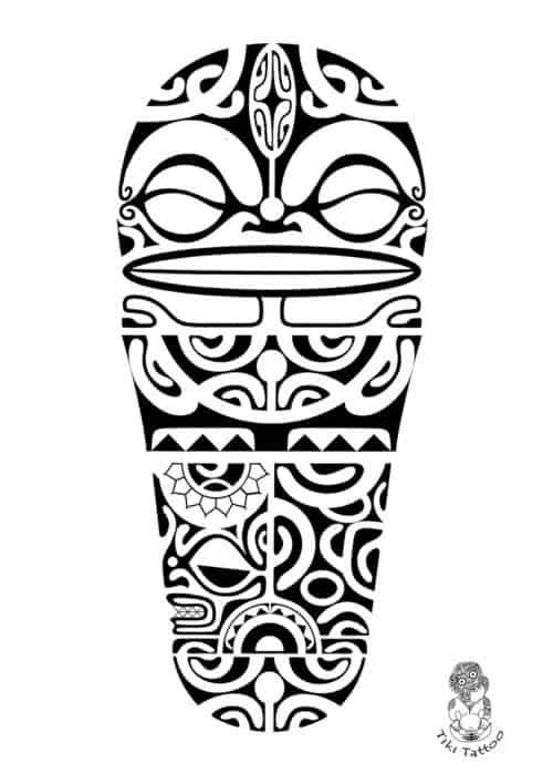 500x708 Tribal Tattoo Designs And Meanings - Polynesian Tattoo Sketch