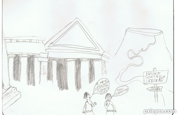 600x391 Pompeii Drawing Contest (14946), Pictures - Pompeii Sketch