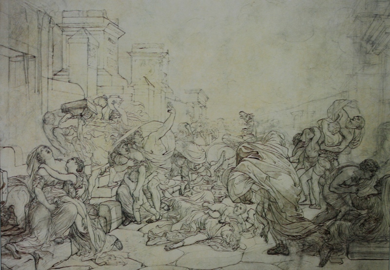 800x554 The Last Days Of Pompeii. Sketch By Karl Pavlovich Bryullov - Pompeii Sketch
