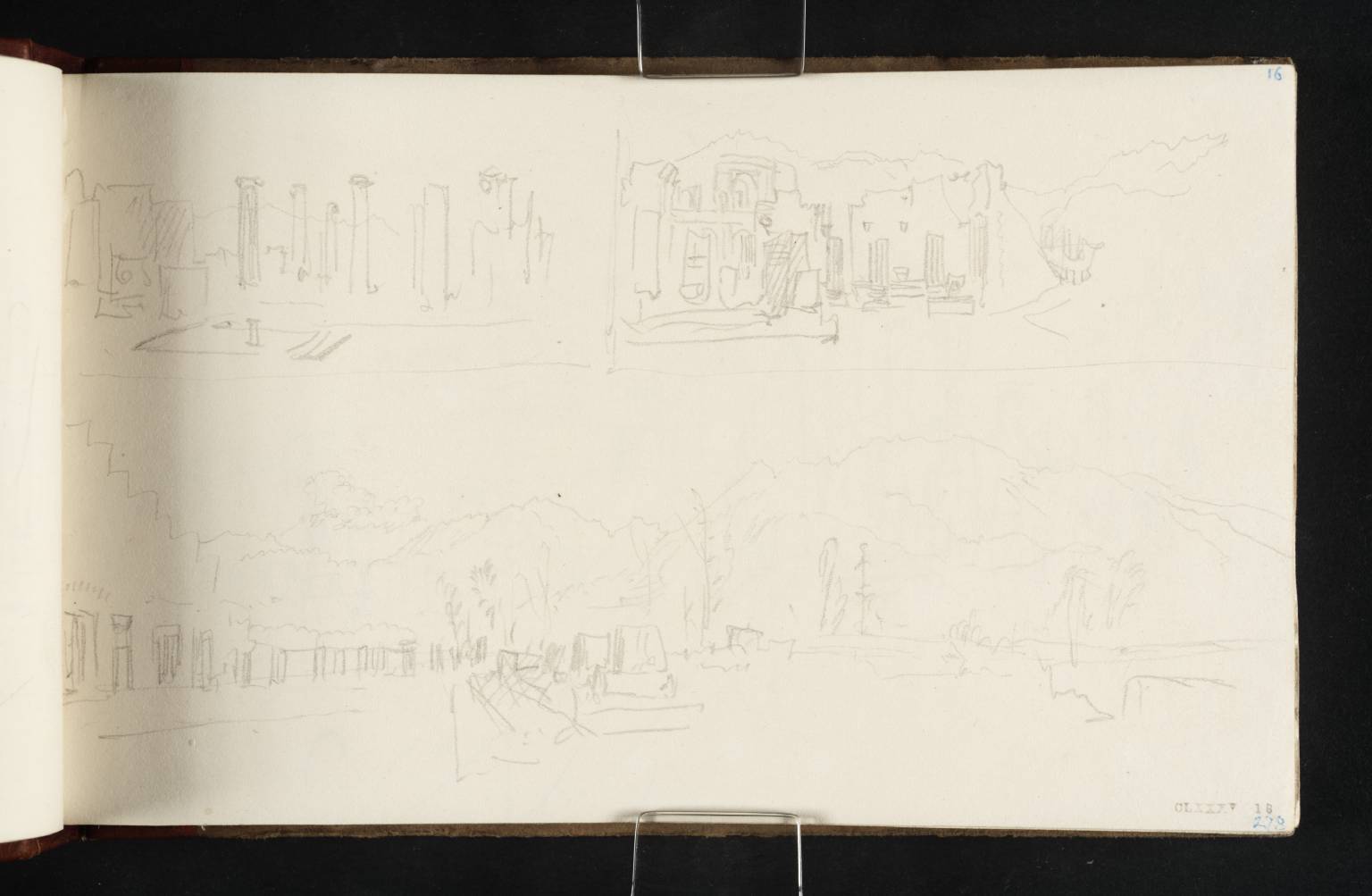 1536x1003 Three Sketches Of The Ruins Of Pompeii, Including The Two Views Of - Pompeii Sketch