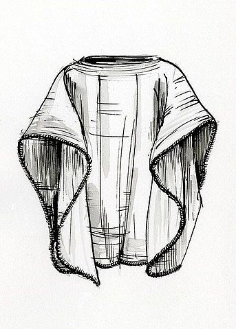 343x479 Fileponcho.jpg - Poncho Sketch