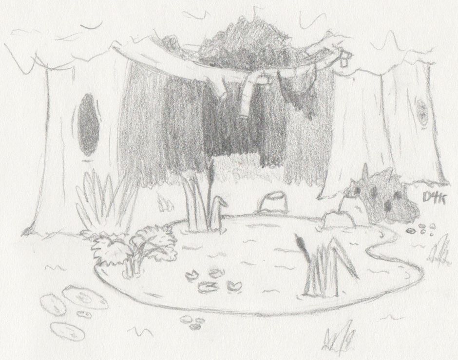 940x738 Pond Sketch By Dommer4kill - Pond Sketch