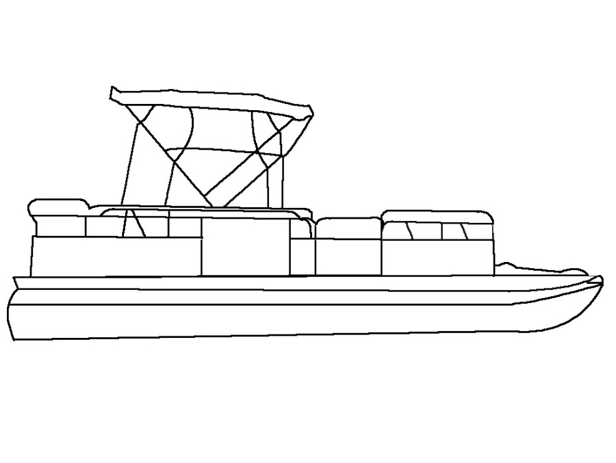 Pontoon Boat Sketch at Explore collection of