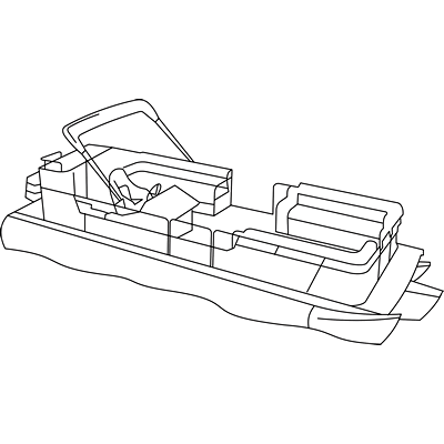 Pontoon Boat Sketch at PaintingValley.com | Explore collection of