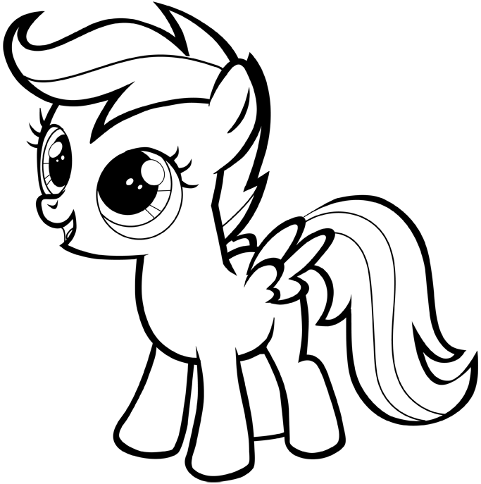 683x687 How To Draw A My Little Pony Easy Step By Step For Beginners - Pony Sketch