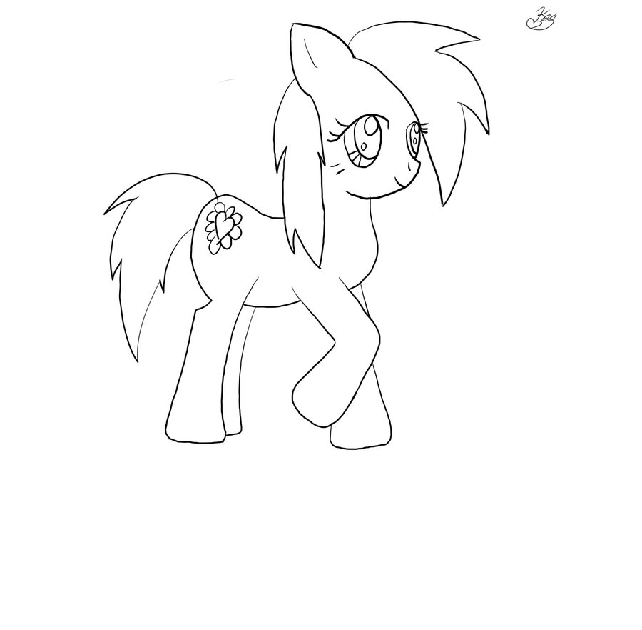 900x882 Pony Sketch By Karakittycat - Pony Sketch