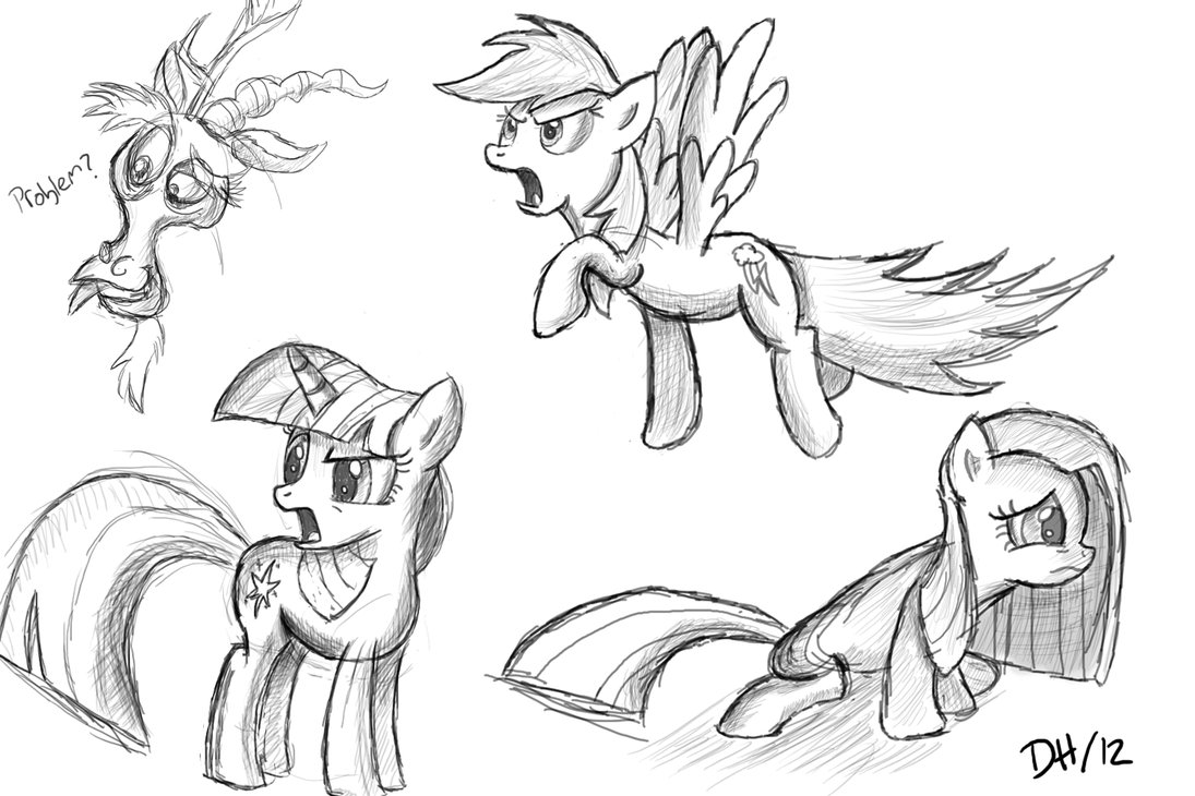 1095x730 Pony Sketch Dump By Spartan19 - Pony Sketch