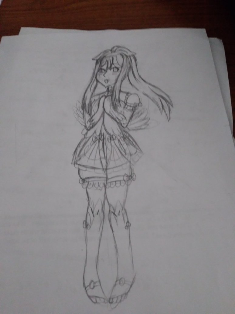 774x1032 Magical Girl Pretty Ponytail Sketch By Candycandy223 - Ponytail Sketch