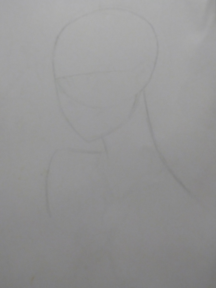 900x1200 Manga Interest Sketch To Finish Anime Girl With Ponytail - Ponytail Sketch