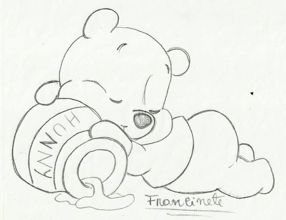 960x738 Pin By Tatyana Varentsova On Japanese Patchwork Bear - Pooh Bear Sketch